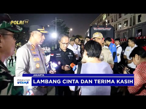 POLRES METRO JAKARTA BARAT MENERIMA BUNGA BERCAHAYA DARI MASYARAKAT