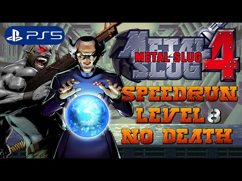 Metal Slug 4 (PS5) - Full Speedrun Level-8 No Death [Fio - 33 Mins]