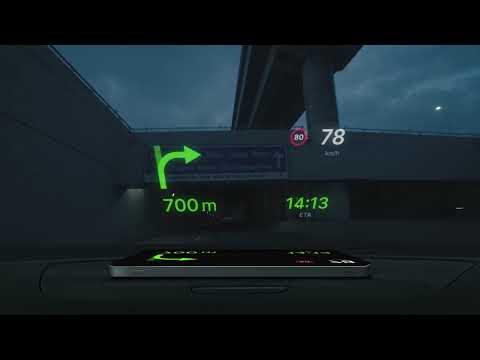 Head-up Display (HUD) in Sygic GPS Navigation & Maps