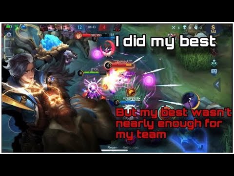 I BREAK MY BACK CARRY EPIC RANKED | GUSION GAMEPLAY | Mobile legends #1