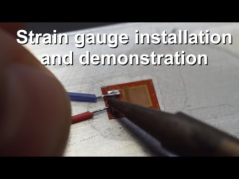 Strain gauge installation and demonstration