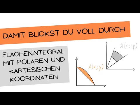 Flächenintegral Gegenüberstellung kartesisch und polar - einfache Erklärung Mehrfachintegrale