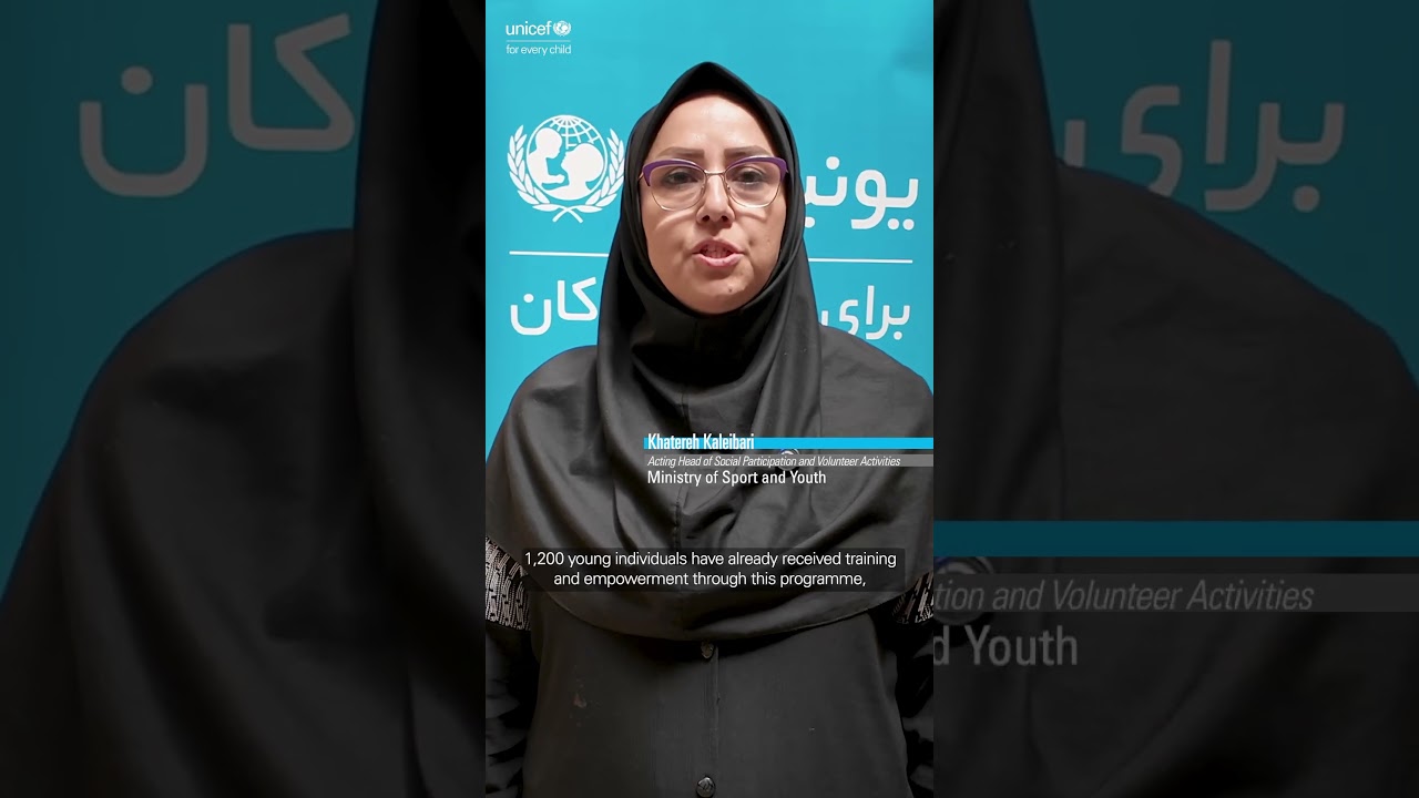 UNICEF launches TORANJ programme to empower adolescents and youth in Iran
