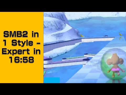 Super Monkey Ball 2 in 1 Style - Expert (No Extras) Speedrun in 16:58