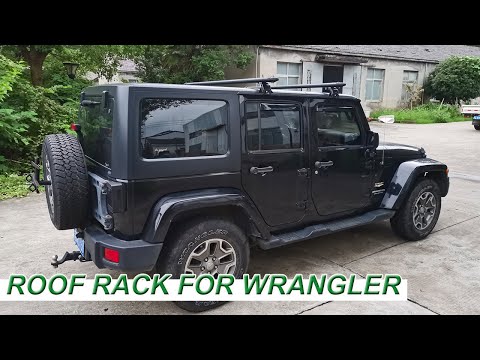 How to install the Jeep Wrangler Roof Rack ？330lbs Load Capacity Crossbars from Amazon.