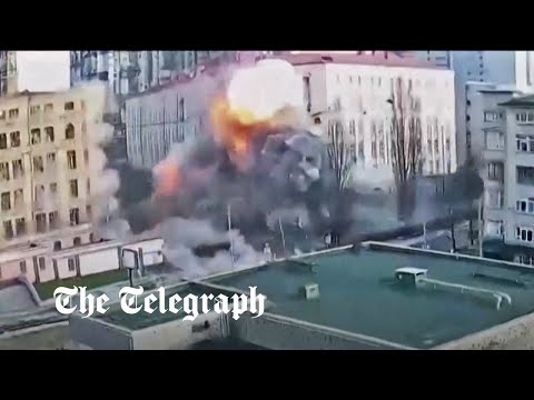 Ukraine war: CCTV captures Russian missile strike on Kyiv in New Year's Eve attacks