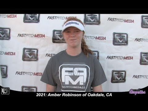 2021 Amber Robinson Third Base and Outfield Softball Skills Video - CA Grapettes