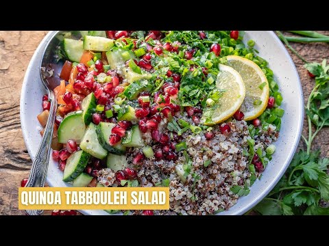 How To Make Quinoa Tabbouleh Salad - Best Quinoa Tabouli Salad Recipe - Blondelish