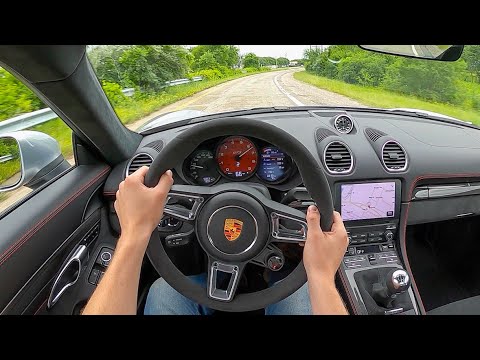 2021 Porsche 718 Cayman GTS 4.0 6MT - POV Test Drive (Binaural Audio)