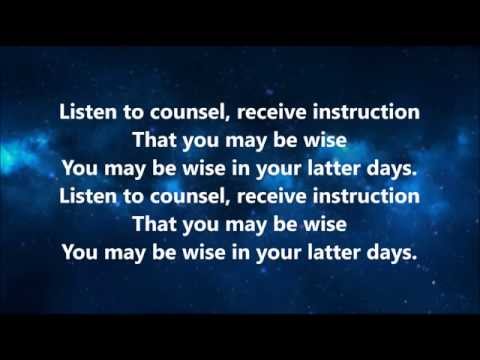 Listen to Counsel - Song with Lyrics