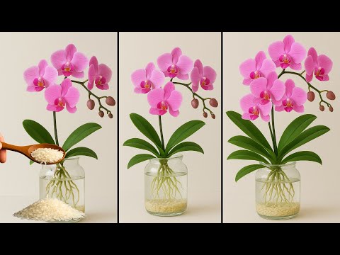 Just Rice! Orchids grow extremely fast and bloom year round