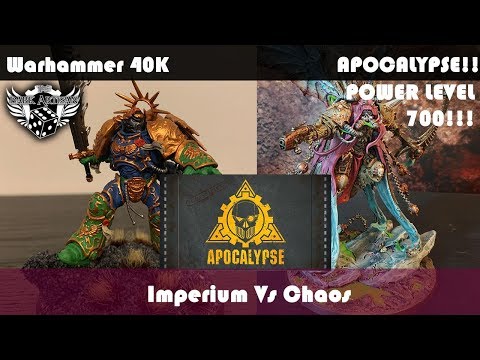 Warhammer 40K APOCALYPSE battle Report Chaos Vs Imperium
