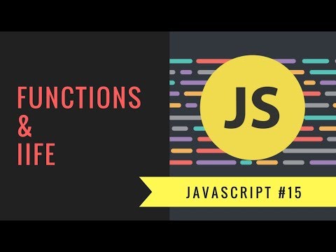 Javascript Tutorial 2018 15 Functions Iife