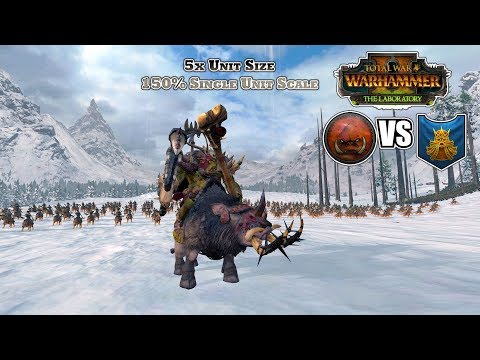 10,000 Greenskins Vs 5,000 Dwarfs |The Laboratory First Look| Total War: Warhammer II Battlecast #40