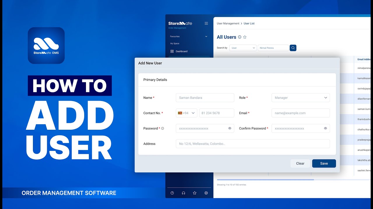 Storemate OMS course — How to Add User Role