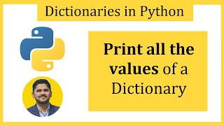 How to Print all the Values of a Dictionary in Python