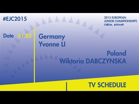 Y.Li(GER) VS. W.Dabczynska(POL) #EJC2015 Lubin, Poland