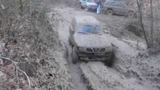 preview picture of video 'Nissan Patrol in DEEP MUD / OFF Road uphill in the mud'