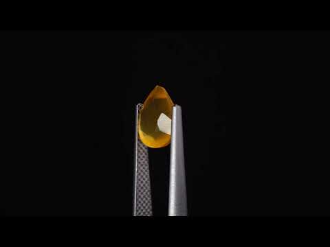 Натуральный оранжевый Опал груша 8.7x7.3мм 1.31ct видео