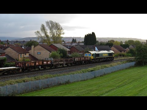 Freightliner Class 66 No. 66516 on 6Y57 Smithy Bridge - Crewe Basford Hall on 28.10.20 - HD