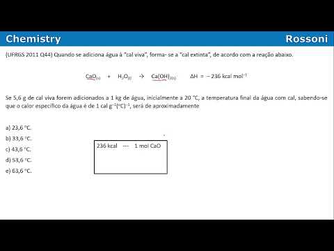 UFRGS 2011 Q44 - Termoquímica com calorimetria