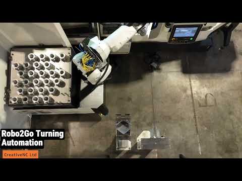 Robo2Go Turning Automation in Action | Boosting 24/7 CNC Production Efficiency!