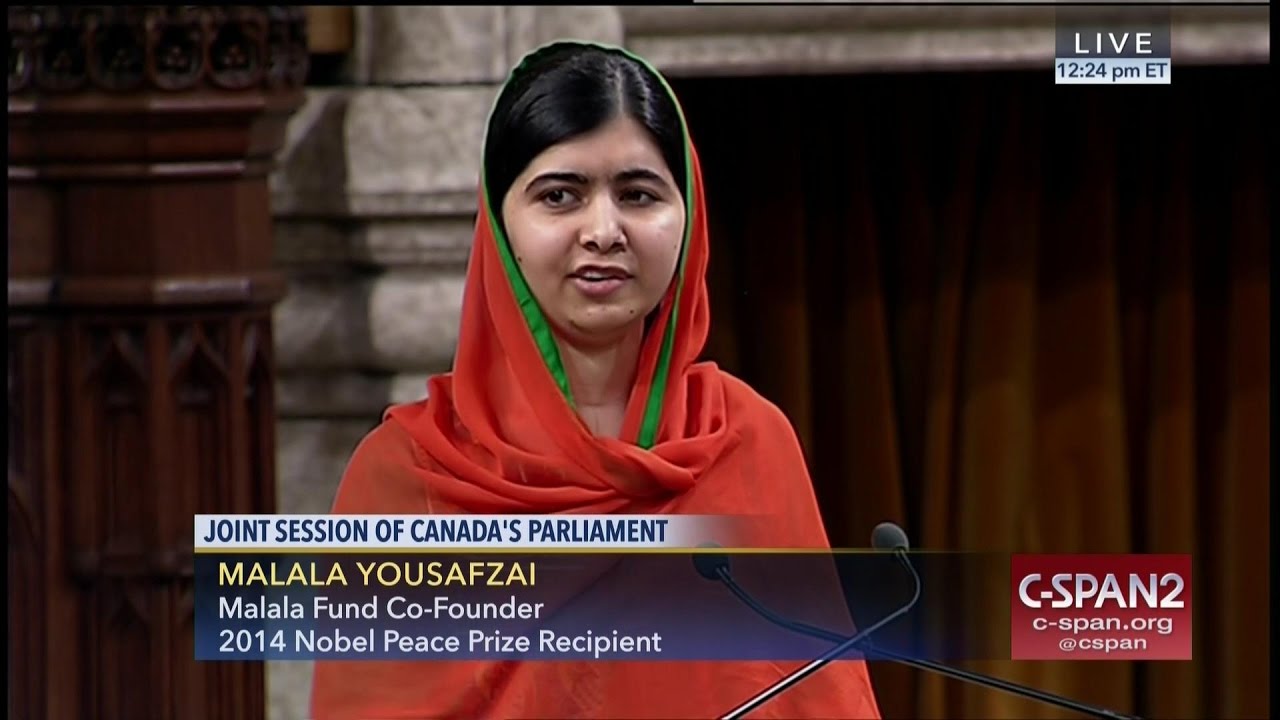 Malala Yousafzai addresses Canadian Parliament -- FULL SPEECH -- (C-SPAN)