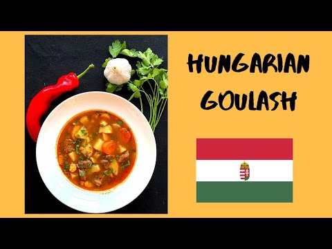 Hungarian goulash - easy traditional Hungarian recipe - the most famous Hungarian dish, gulyas leves