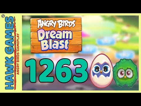 Angry Birds Dream Blast Level 1263 - Walkthrough, No Boosters