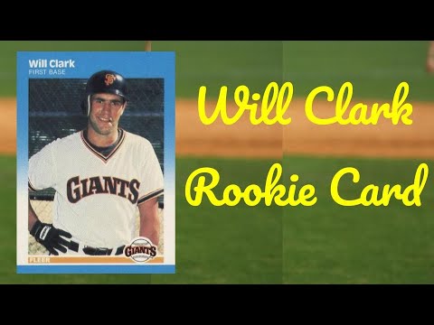 YouTube video about: Will clark baseball card value?