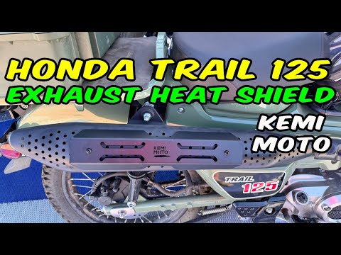 Kemi Moto Honda CT125 Trail 125 Exhaust Heat Shield Install Hunter Cub