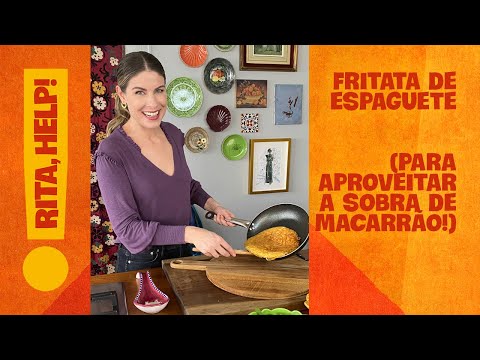 Sobrou macarrão? Pois faça uma fritata!