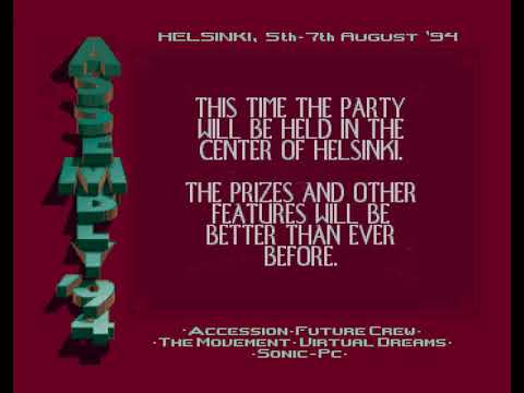 Amiga Invitro : Assembly '94 / Accession - Future Crew - Virtual Dreams(1994) (HD 50 fps)