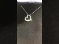 Kay Jewelers White Gold Diamond Heart Necklace