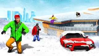 Download lagu PREPARE for the SNOW STORM in GTA 5! mp3