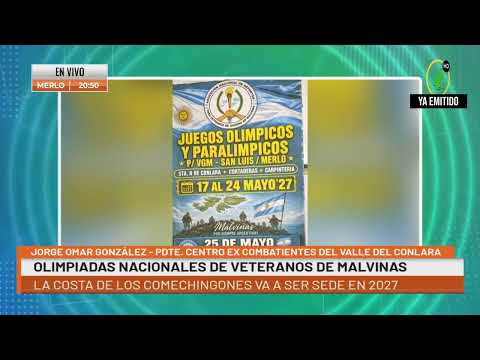 La Costa de los Comechingones será sede de las Olimpíadas Nacionales de Veteranos de Malvinas 2027