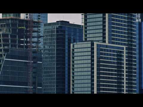 Skyscrapers of a big city from top to bottom | Free HD Video - no copyright