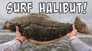 HUGE 29" SoCal Surf Halibut!! [SoCal Surf Fishing]]