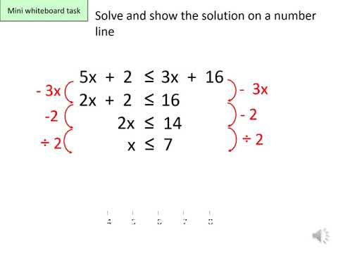 Maths Yr10 Homework Solving Inequalities