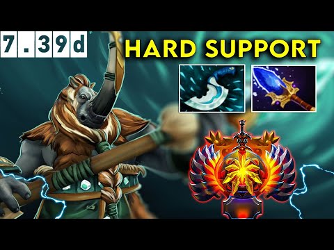 Magnus Immortal Hard Support - Dota 2 Patch 7.39d Pro Pub Gameplay