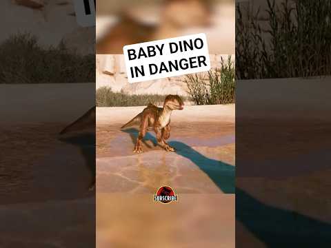 🔲 NEW JWE3 Clip: This Baby Dinosaur Is In TROUBLE | Jurassic World Evolution 3 #shorts
