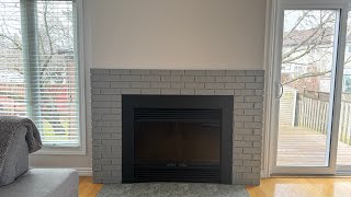 Painting a brick fireplace the right way