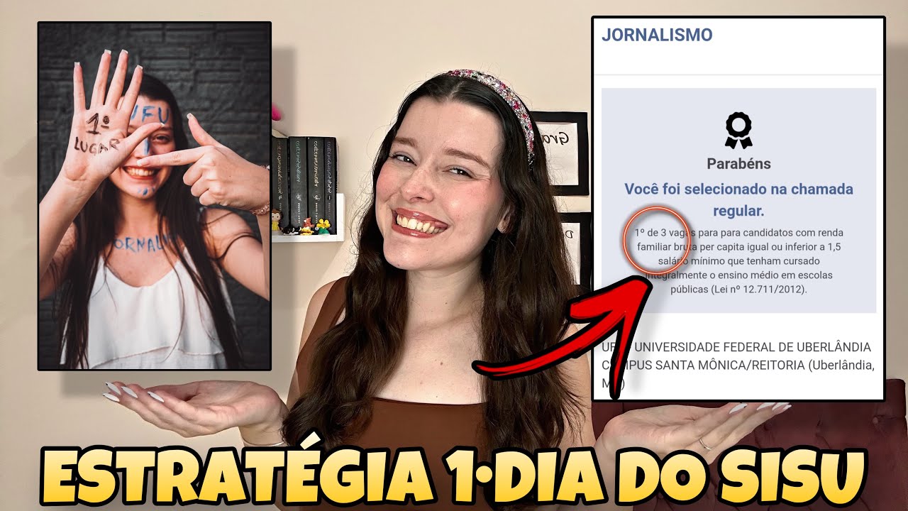 VOCÊ PRECISA FAZER ISSO NO 1•DIA DO SISU 2025 | Estratégia Para o Primeiro Dia do Sisu!!!