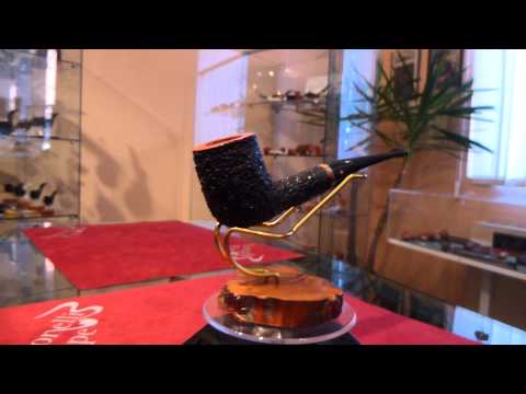 Brand new briar pipe PARONELLI billiard handmade rusticated black -  eBay item number: 181821224631