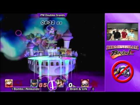 Birmingham Brawl 4 PM Doubles GF - Brain & Erk (Red) vs. Bombs Over Nintendo (Blue)