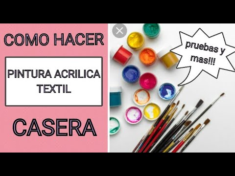 3 Maneras DE Hacer Pintura Acrilica Textil,Casera ,EN Casa