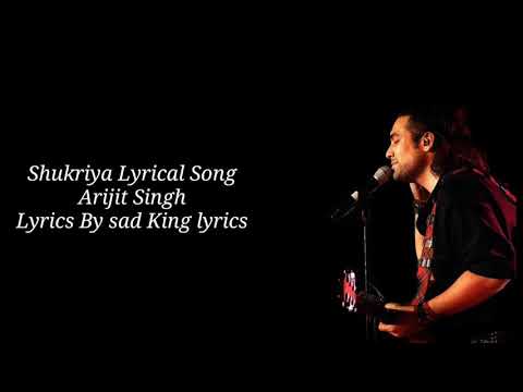SHUKRIYA RENDITION (LYRICS) | ARIJIT SINGH, KK, JUBIN NAUTIYAL | JEET GANGULI, RASHMIVIRAG | SADAK