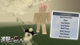 MAX SKILLS IS AMAZING!! | Roblox: Attack On Titan: Revenge