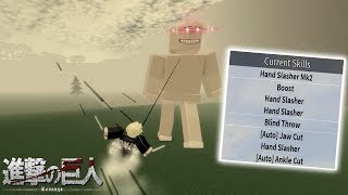 MAX SKILLS IS AMAZING!! | Roblox: Attack On Titan: Revenge