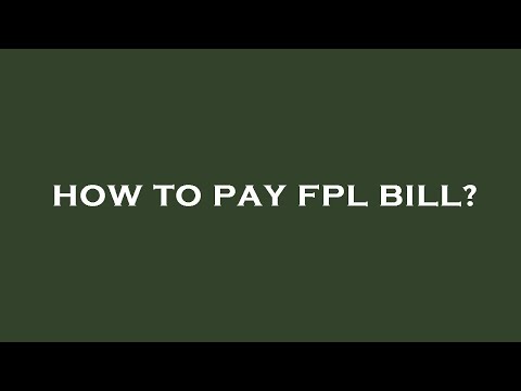 Fpl Pagar Bill